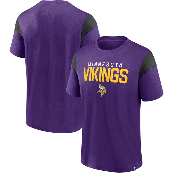Men's Minnesota Vikings Purple/Black Home Stretch Team T-Shirt